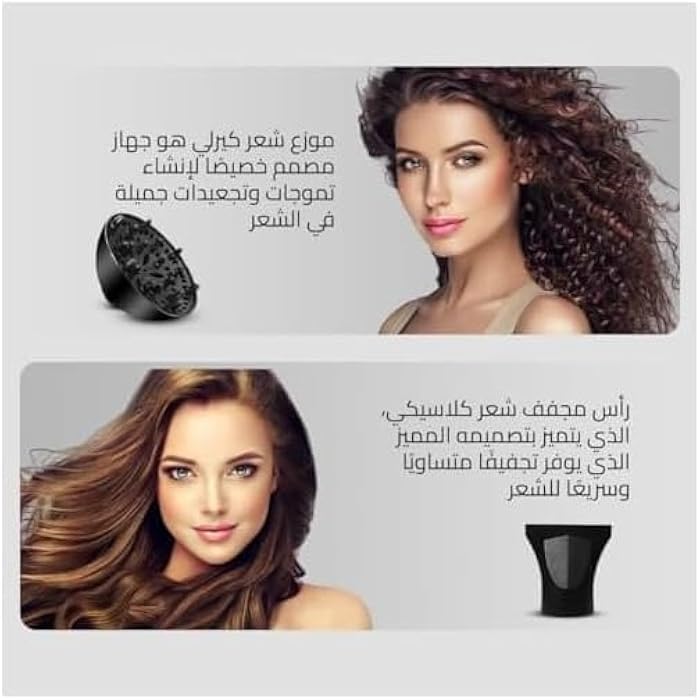Home Gold 3000 Hair Dryer - Superior Drying Performance with Multiple Settings, Ionic Care and Overheat Protection (HG-699 (Black)), 3000.0 Watts - Image 5